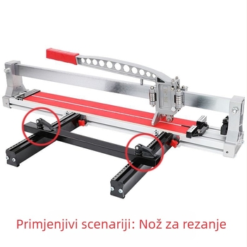 Bangwei Dodatak za pločice: nož za guranje s mjernom trakom, velika ravna glava, legura, elektroplating, GB/T839, stupanj 9.8