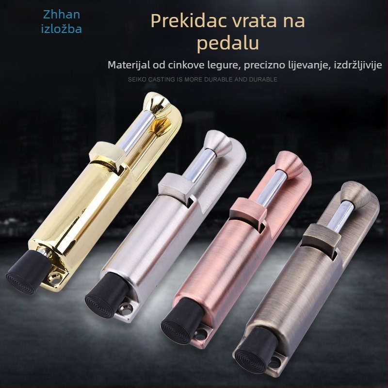 ZH613 Zink legura vrata stopper i locator, zidna montaža, ručni pogon