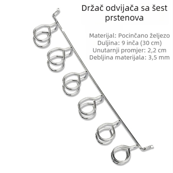 Pozinkirani željezni držač alata s perforiranom pločom za kuhinjsku pohranu