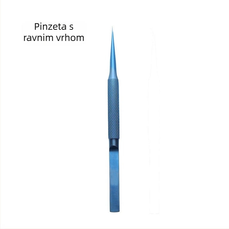Pineta od titanija, pincete s ravnim i zavijenim vrhom, antimagnetne, za elektroniku
