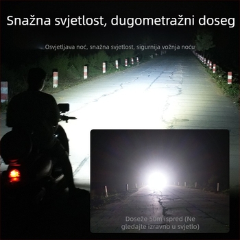 LED prednje svjetlo za električna vozila, željezni abažur svjetla, 12V, 21/33/42W, Mojiosaurus 007