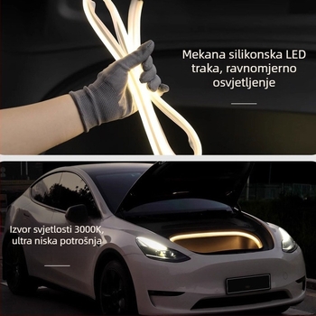 Silikonsko prednje atmosfersko svjetlo za Tesla Model 3 (Obnovljeno izdanje), Svjetlo za doček, 12W, 16V