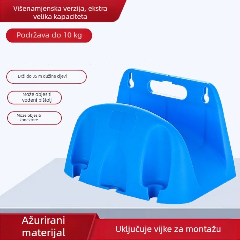 Zidni držač za vrtno crijevo, PP materijal (PP materijal; zidna montaža; držač za crijevo)
