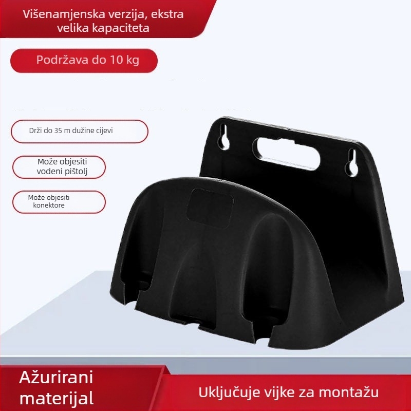 Zidni držač za vrtno crijevo, PP materijal (PP materijal; zidna montaža; držač za crijevo)