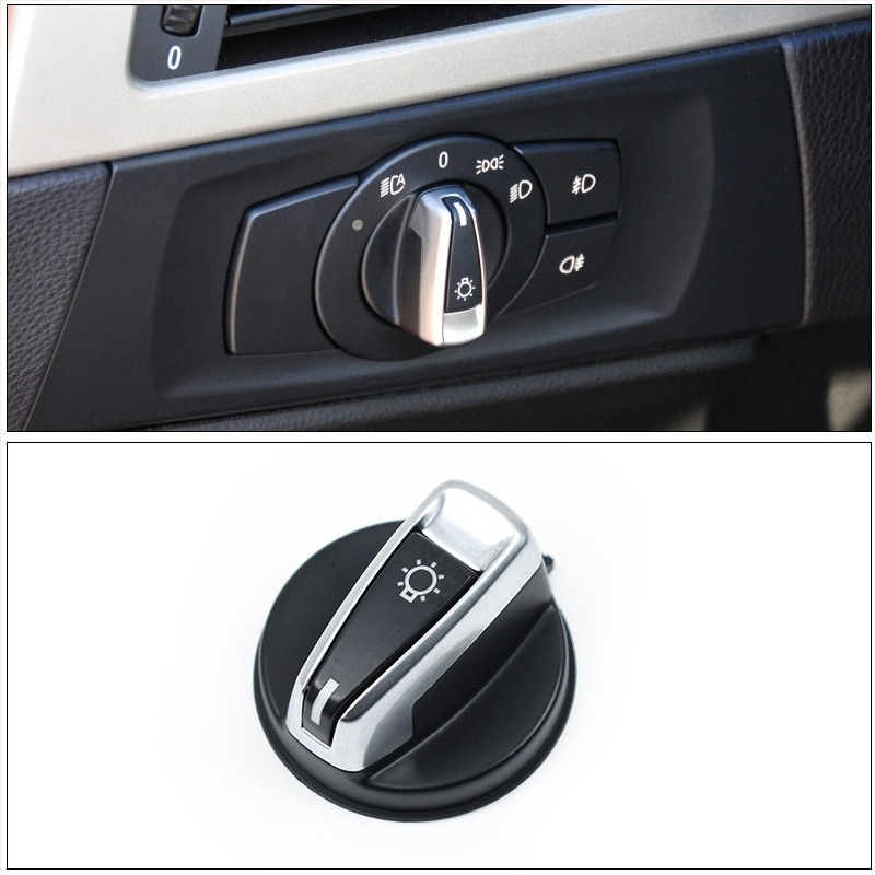 Poklopac prekidača svjetla za BMW Serija 1/Serija 3/X1, kompatibilan s E81/E82/E87/E88/E90/E91/E92/E93/E84, ABS+PC