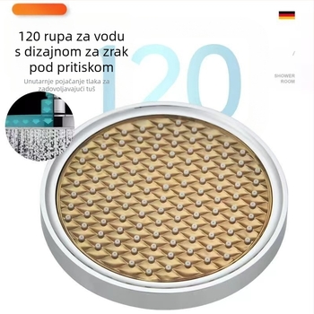 Glava tuša s gornjim raspršivanjem, ABS, raspršivanje i kiša, 1,6 MPa, 0–100°C, ručna ugradnja