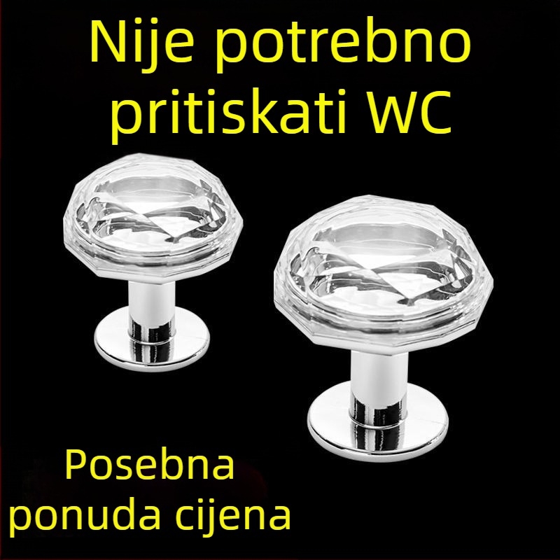 Diamantski gumb za ispiranje WC-a – univerzalni dodatak za vodeni spremnik, mogućnost montaže