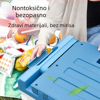 Organizator prtljažnika automobila s poklopcem, PP sklopiva kutija za pohranu, model Section B