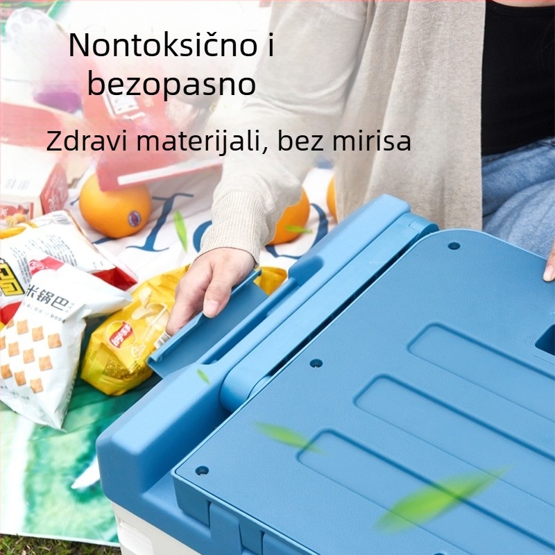 Organizator prtljažnika automobila s poklopcem, PP sklopiva kutija za pohranu, model Section B