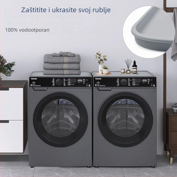 Silikon podloška za perilicu i sušilicu rublja s gornjim zaštitnim pokrovom i protivkliznom dnom (Materijal: Silikon; Prilagodba obrade: Da; Stil: Moderan i jednostavan; Kategorija: Pokrov za prašinu / Navlaka za kauč / Navlaka za klima uređaj)