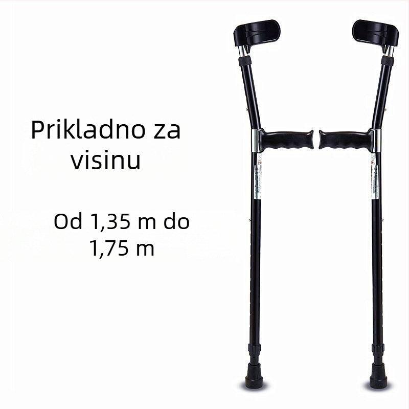 Mank za podlakticu od aluminijske legure, dizajn s jednim rukom, protuklizne, proširivo i prilagodljivo, model ZG01