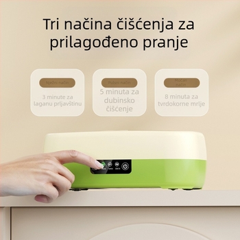 Čistač naočala i nakita — kompaktan, automatski, prijenosni; napajanje USB, suha baterija ili punjenje; napon 3,7 V; snaga 0,5 W; model QX-051; mehanički način rada