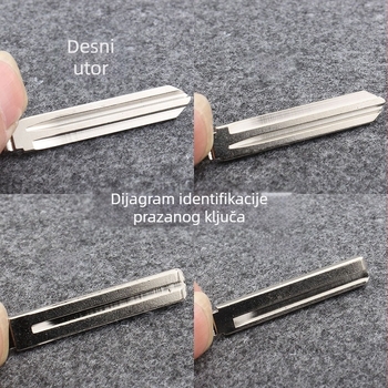 Korpus za sklopivi daljinski ključ automobila, kompatibilan s Lang Move sustavom (Korpus: najlon; Oštrica ključa: metal; Model XD; Prilagodba: Da; Težina: 50 g)