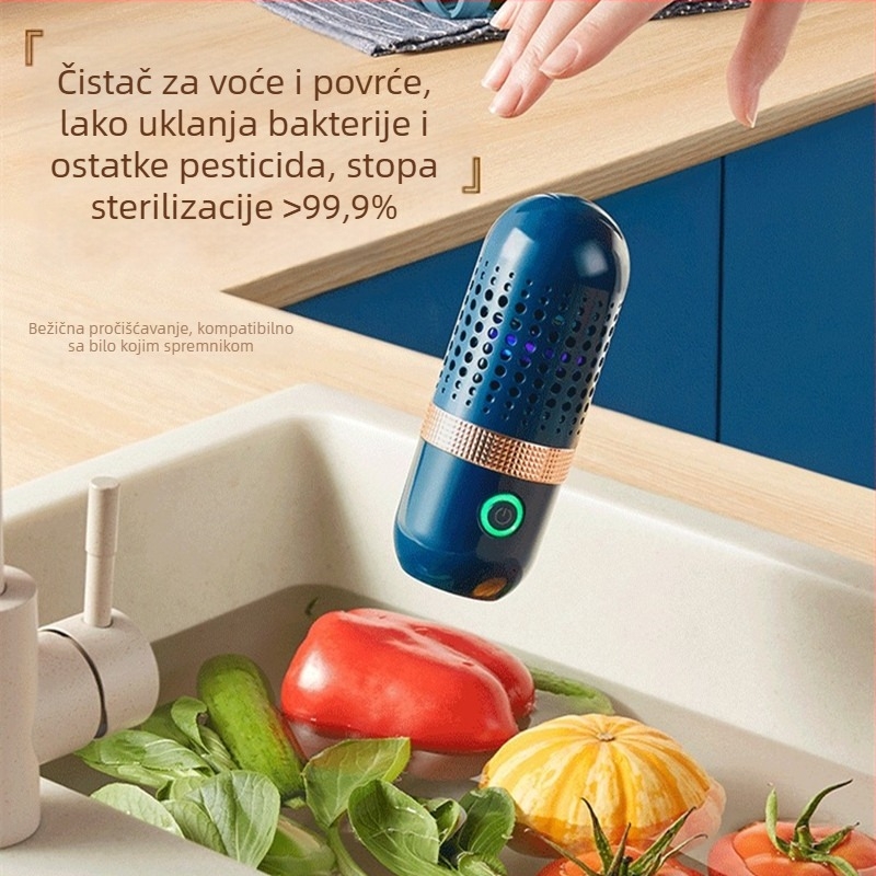 TY-77 Bežični kapsulni čistač voća i povrća s mikroprocesorskim upravljanjem, kapacitet do 4 L, 5V, 8W