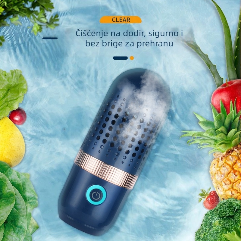 TY-77 Bežični kapsulni čistač voća i povrća s mikroprocesorskim upravljanjem, kapacitet do 4 L, 5V, 8W