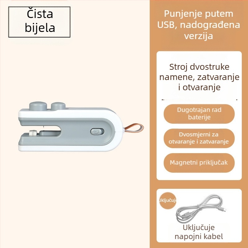Stroj za zatvaranje plastičnih vrećica - mini kućni zatvarač - model YY-0881, 5V