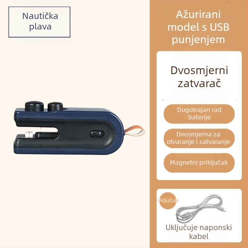 Stroj za zatvaranje plastičnih vrećica - mini kućni zatvarač - model YY-0881, 5V
