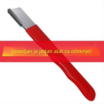 Prijenosni vanjski oštrač za vrtne škare i nože — cementirani karbid, dvostrano namjenski brusni kamen, prilagodljivo obrađivanje
