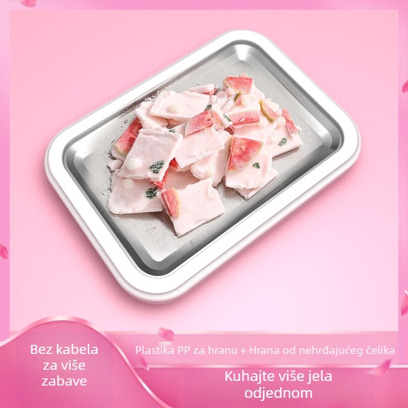 Stroj za sladoled od nehrđajućeg čelika, pravokutnog oblika, kapacitet 301-500 ml, bez napajanja, prilagodljivo procesiranje