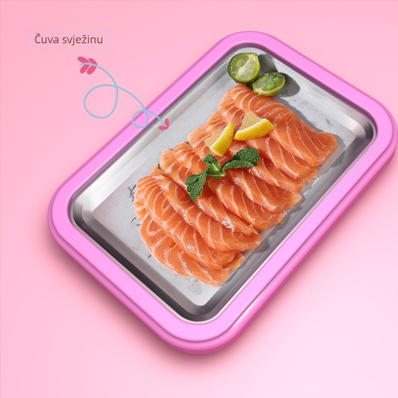 Stroj za sladoled od nehrđajućeg čelika, pravokutnog oblika, kapacitet 301-500 ml, bez napajanja, prilagodljivo procesiranje