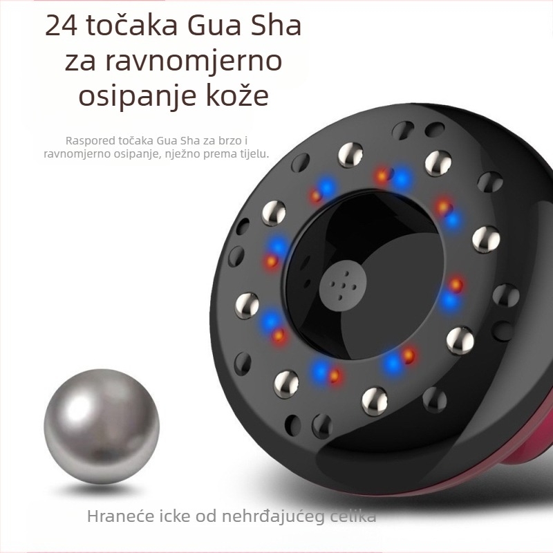 Električni uređaj za meridijansku terapiju s cupping masažom i grijanjem (USB napajanje, model GSY-BT37, temperatura 37–55°C, 4 načina, ABS kućište, 1200mAh)