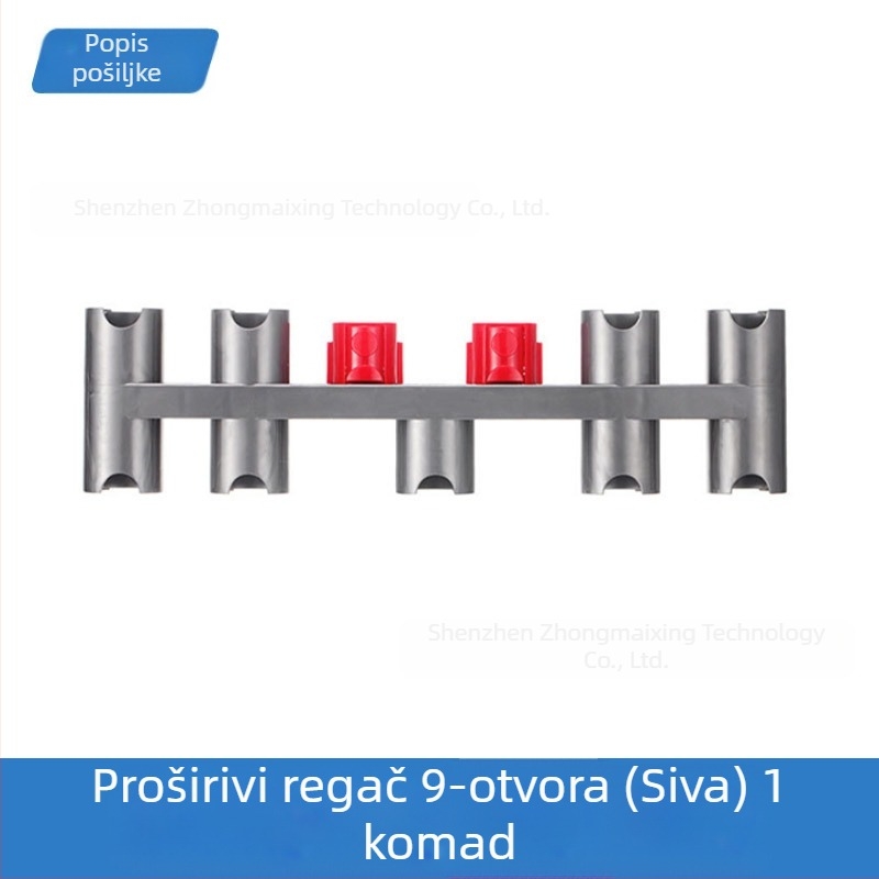 Držač za pohranu usisavača Dyson V7/V8/V10/V11 — proširenje regala s devet rupa, za kućnu upotrebu, pokriva 51-100 m²