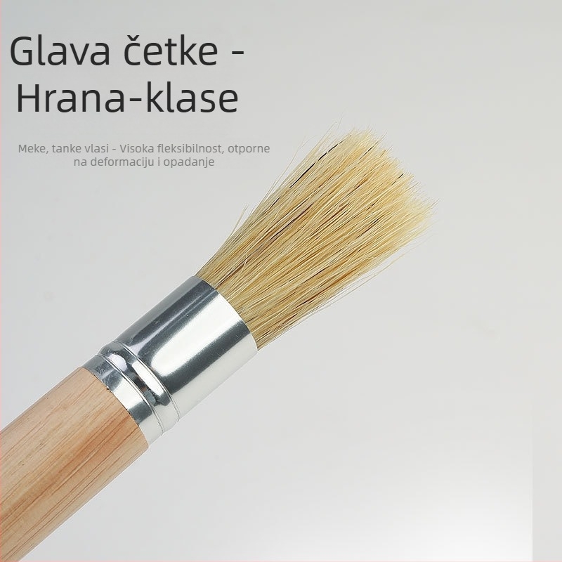 Četka za čišćenje mlinca za kavu, drvena ručka, dlačice, moderan stil