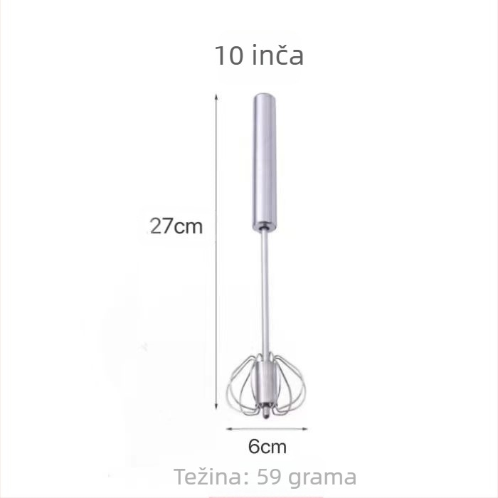 Ručni mikser za jaja od nehrđajućeg čelika za kućnu pečenje | Značka Leading Best Crown | Lansirano 2021 | Prilagodljivo | Otisak logotipa