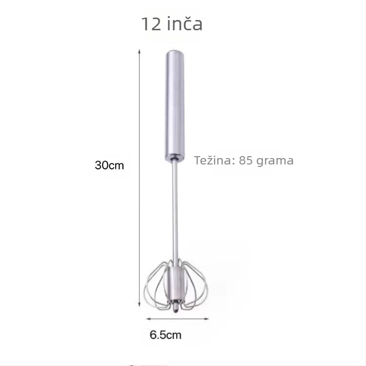 Ručni mikser za jaja od nehrđajućeg čelika za kućnu pečenje | Značka Leading Best Crown | Lansirano 2021 | Prilagodljivo | Otisak logotipa