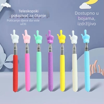 Teleskopska pokazivač za čitanje prsta od nehrđajućeg čelika za nastavu