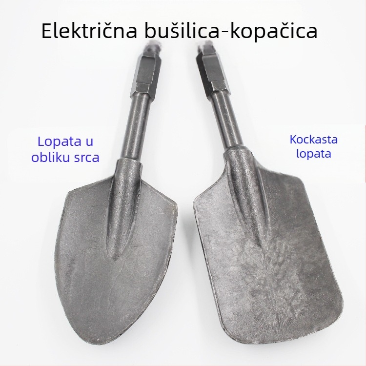 Električni pik, velika lopata za beton, tlo i kamen, industrijske kvalitete, serija Stone Chisel