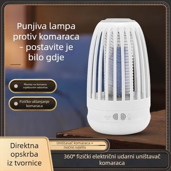 WD-818 USB punjivi električni ubijač komaraca, kućna noćna lampica, retro stil, ugrađena baterija 1001–1600 mAh, pokrivenost 21–30 m²