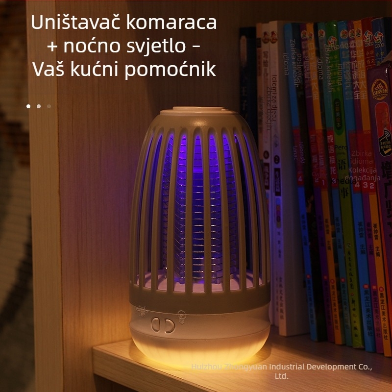 WD-818 USB punjivi električni ubijač komaraca, kućna noćna lampica, retro stil, ugrađena baterija 1001–1600 mAh, pokrivenost 21–30 m²
