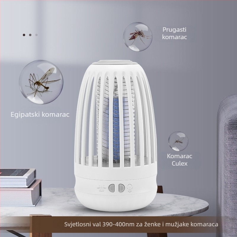 WD-818 USB punjivi električni ubijač komaraca, kućna noćna lampica, retro stil, ugrađena baterija 1001–1600 mAh, pokrivenost 21–30 m²