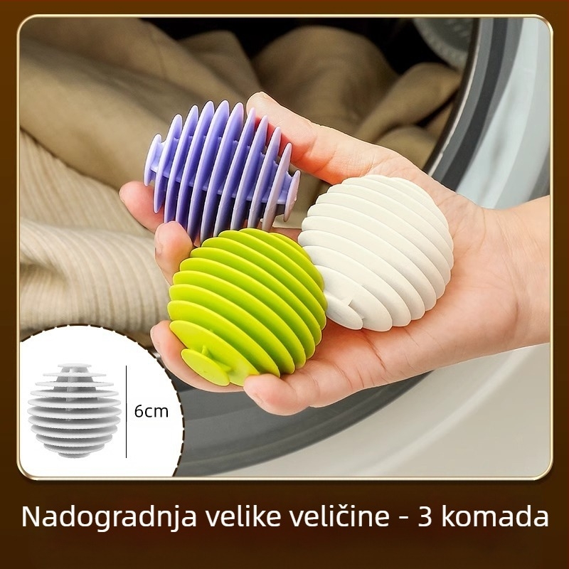 Cool Shun pralna kugla, TPR materijal, za perilice s bubnjem, anti-zamotavanje, dezinfekcija i čišćenje