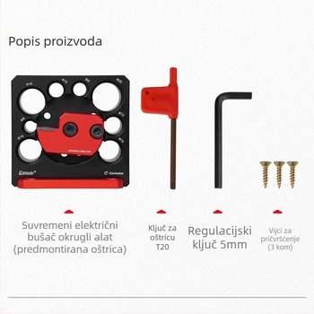 Planer za okruglo drvo, masivno drvo, podesivo