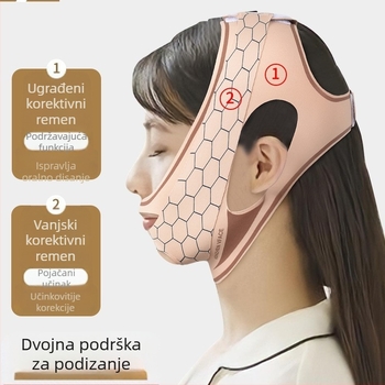 Pojas za ispravljanje disanja kroz usta, Lycra materijal, minimalistički stil, brend Bright