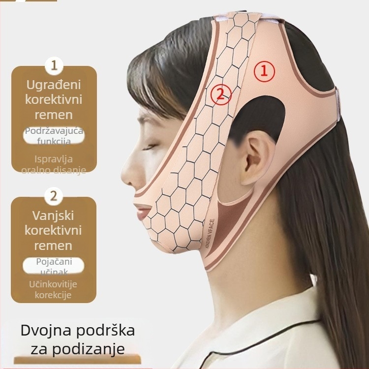 Pojas za ispravljanje disanja kroz usta, Lycra materijal, minimalistički stil, brend Bright