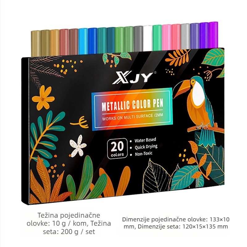 New Simple dječji akril marker – neproziran, vodootporan, mekan vrh, za DIY grafite i ručno crtanje