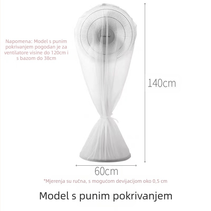 Krilni zaštita prašine za ventilator – PVC | univerzalno za toranj/stojeći ventilator | br. Xuanjin | moderan minimalistički stil | prilagodljivo