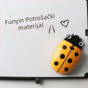 Funi magnetska kutija za olovke s gumicom – karikatura dizajn, ABS površina gumice, stražnja flanel površina za brisanje ploče