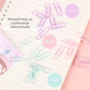 Student Assistant metalne spajalice za papir, pakirane u kutiji, 100 komada po kutiji, 2160 kutija u kartonu