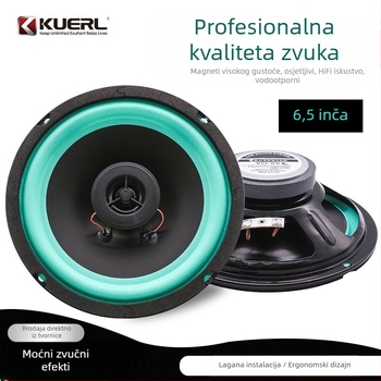 Koaksijalni auto zvučnik VO-602, 4 Ω, 80 W, 70–18 kHz, >90 dB