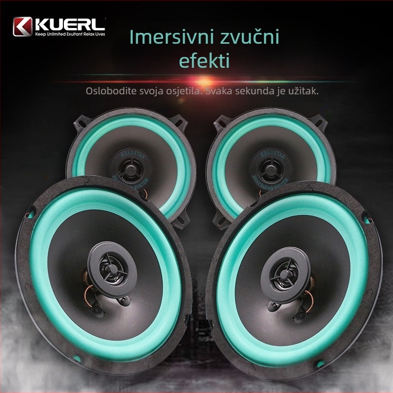 Koaksijalni auto zvučnik VO-602, 4 Ω, 80 W, 70–18 kHz, >90 dB