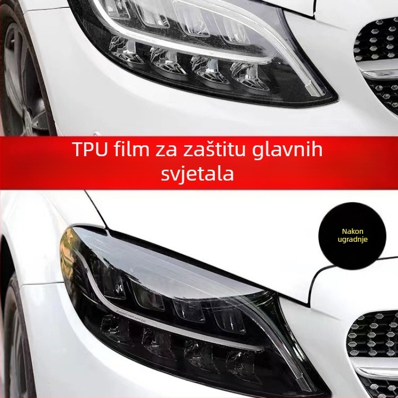 TPU film za automobilske prednje i stražnje svjetla — otporan na ogrebotine, promjenjiv boja, proziran zaštitni film