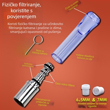 Držač za cigarete s filtrom, Arjue YJ-170, plastični, jednostavan stil