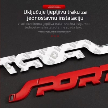 Crazy Yao 3D SPORT naljepnice za karoseriju auta | materijal: 3D stereotipne naljepnice, uzorak: SPORT, ugradnja: ljepilo, tip: naljepnice za karoseriju
