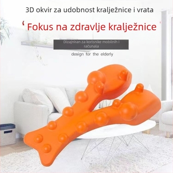 Jastuk za masažu vrata od EVA tkanine, oblik leptira, više od 6 masažnih glava, tap masaža, bežični daljinski upravljač, Boyue