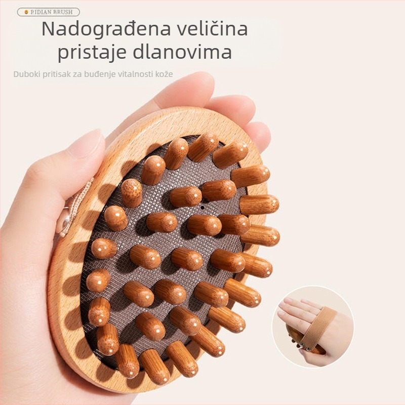 Drvena masažna štapić, obiteljski stil, 100 g, A888
