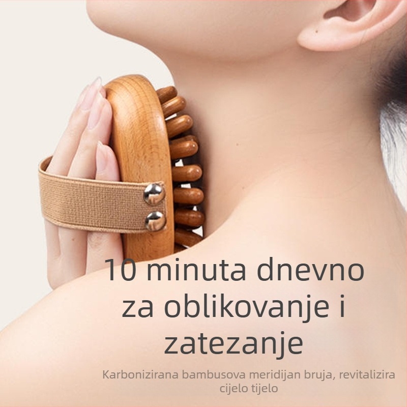 Drvena masažna štapić, obiteljski stil, 100 g, A888